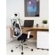 Maldini White Frame Mesh Posture Ergonomic Chair